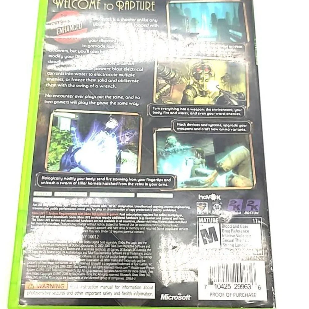 Microsoft bioshock xbox